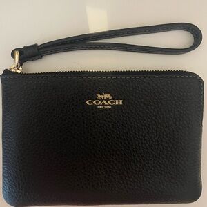 Coach Black Wristlet